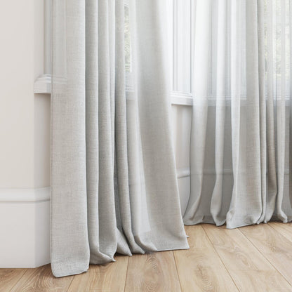 FR-One Statement Limestone fire retardant curtain fabric, view 4
