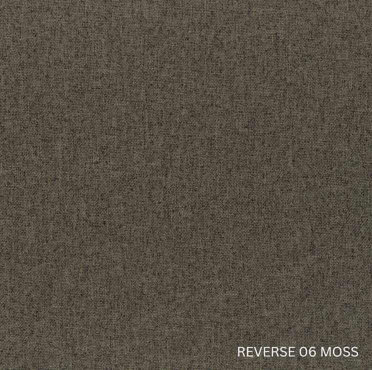 Sekers Lunar Bark & Moss fire retardant blackout, reverse face