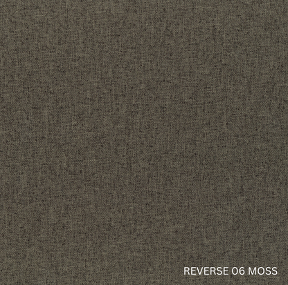 Sekers Lunar Bark & Moss fire retardant blackout, reverse face