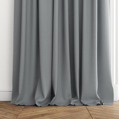 FR-One Darkness Aluminium fire retardant curtain fabric, view 4