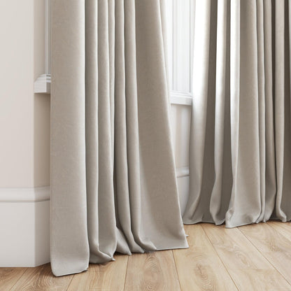 FR-One Carnaby Ivory fire retardant curtain fabric, view 4