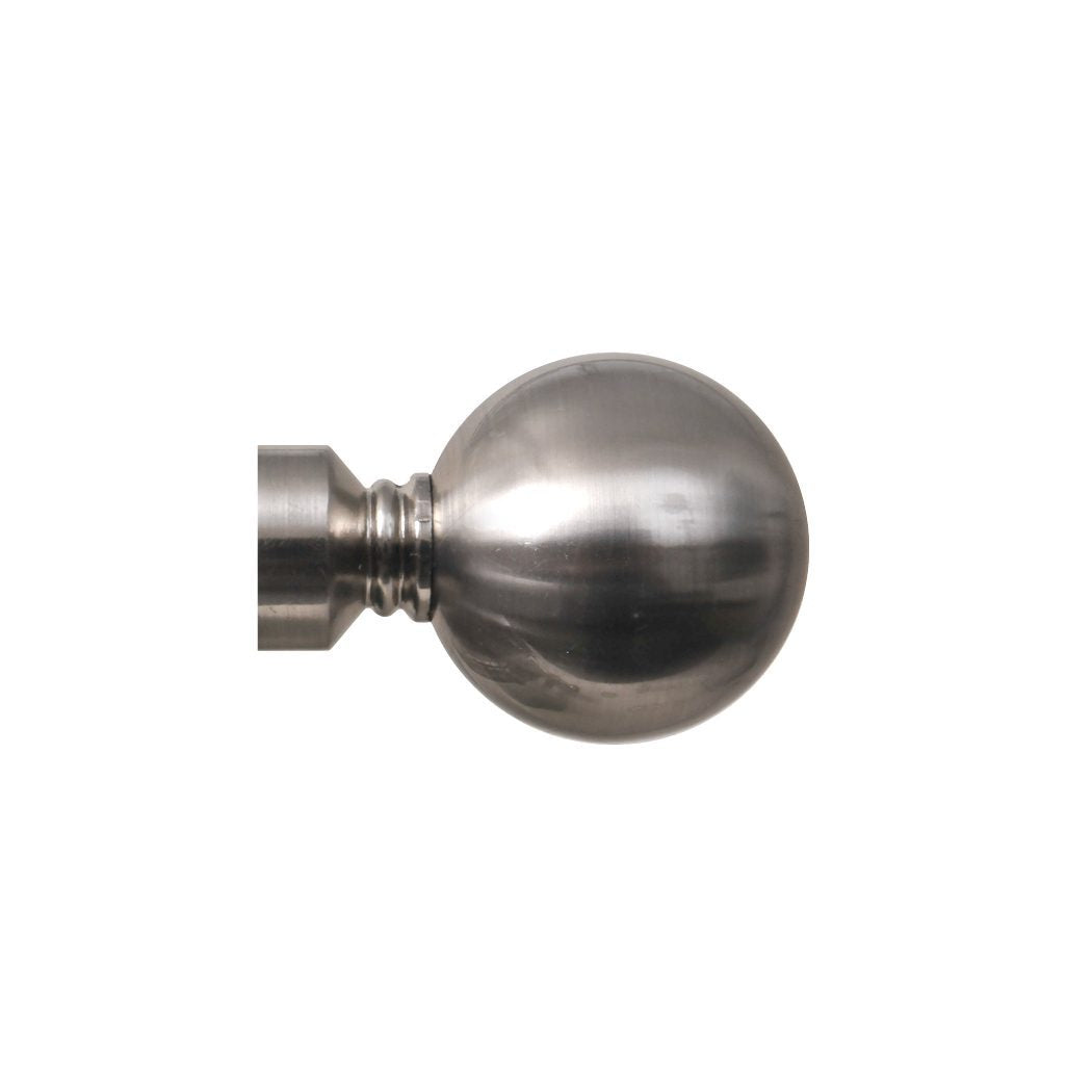 Contract 19mm plain ball finial in stainless steel