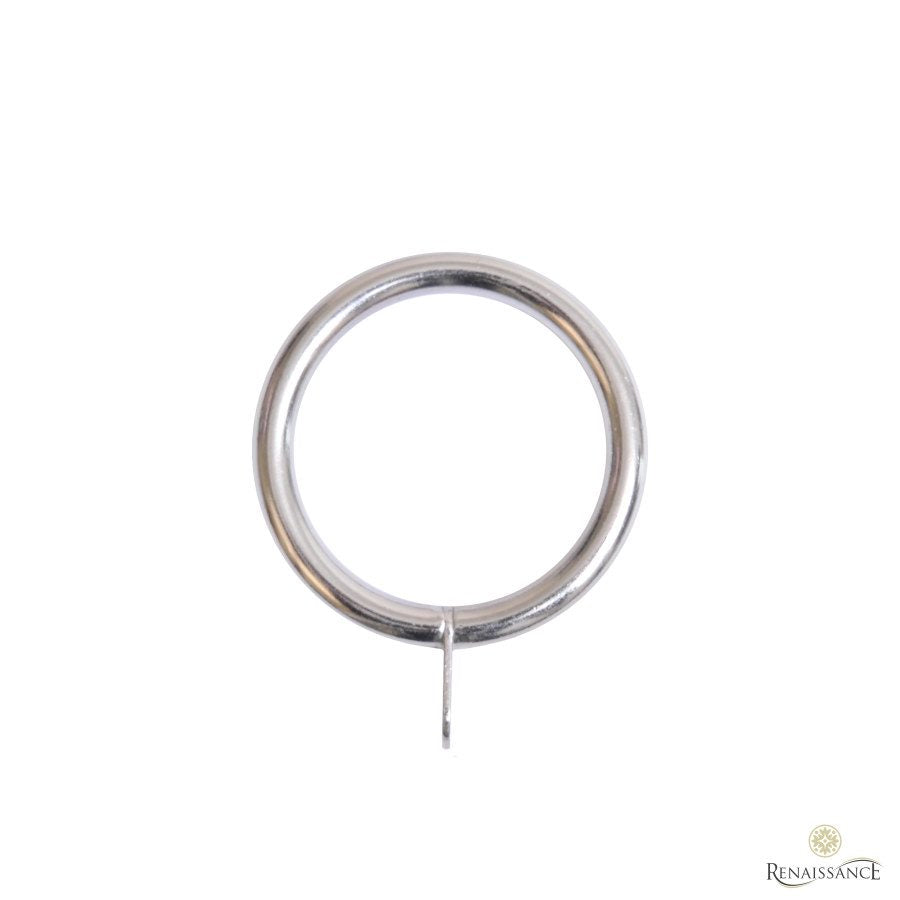 Contract 19mm non-lined curtain ring in stainless steel