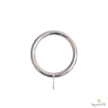 Contract 19mm non-lined curtain ring in stainless steel