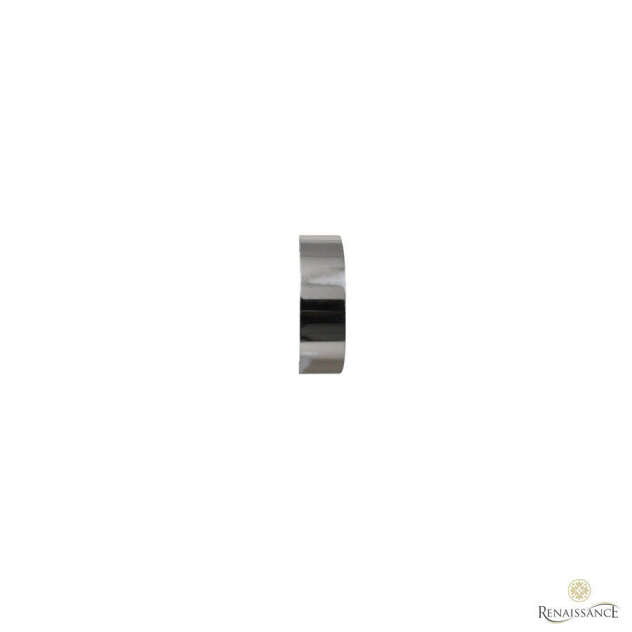 End cap finial for the Renaissance Contract 28mm curtain pole in Polished Silver