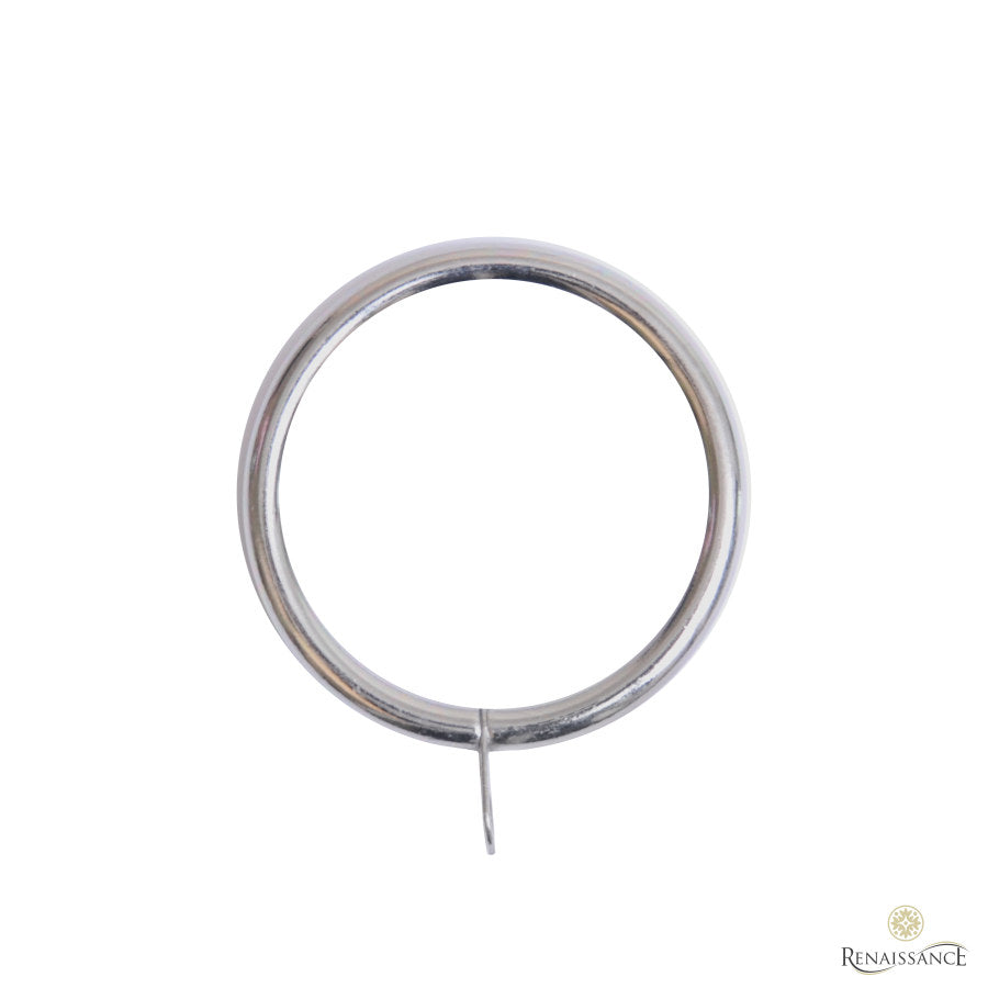 Contract 29mm non-lined curtain ring in stainless steel