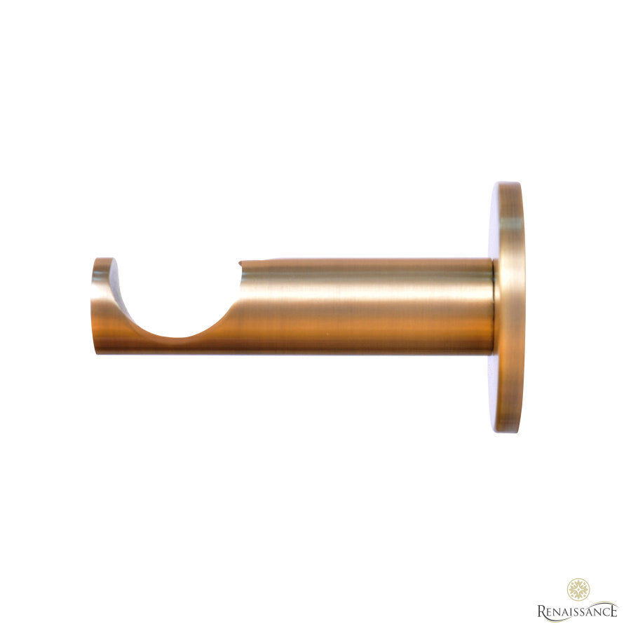 Contract 35mm contemporary bracket in antique brass