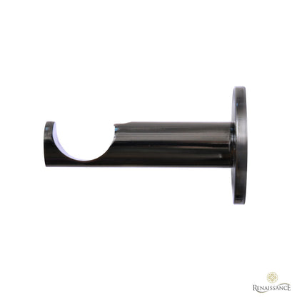 Contract 35mm contemporary bracket in black nickel