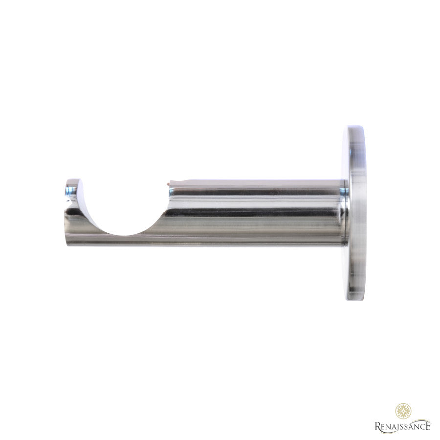 Contract 35mm contemporary bracket in polished silver