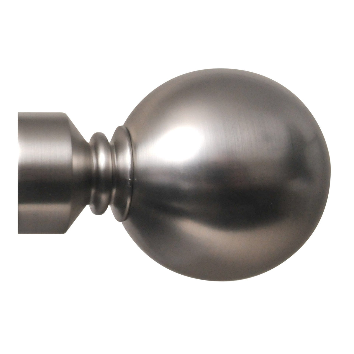 Contract 35mm ball finial in brushed nickel