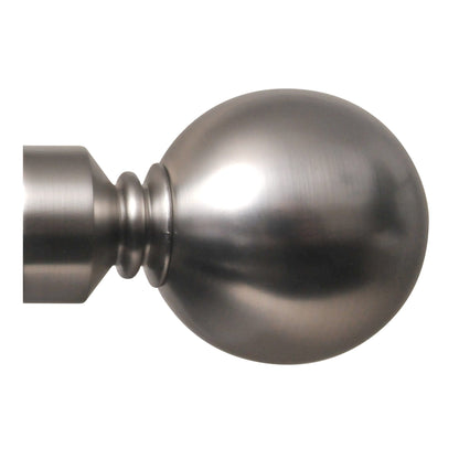 Contract 35mm ball finial in brushed nickel