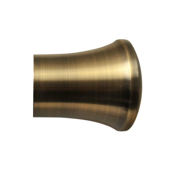 Contract 35mm trumpet finial in antique brass