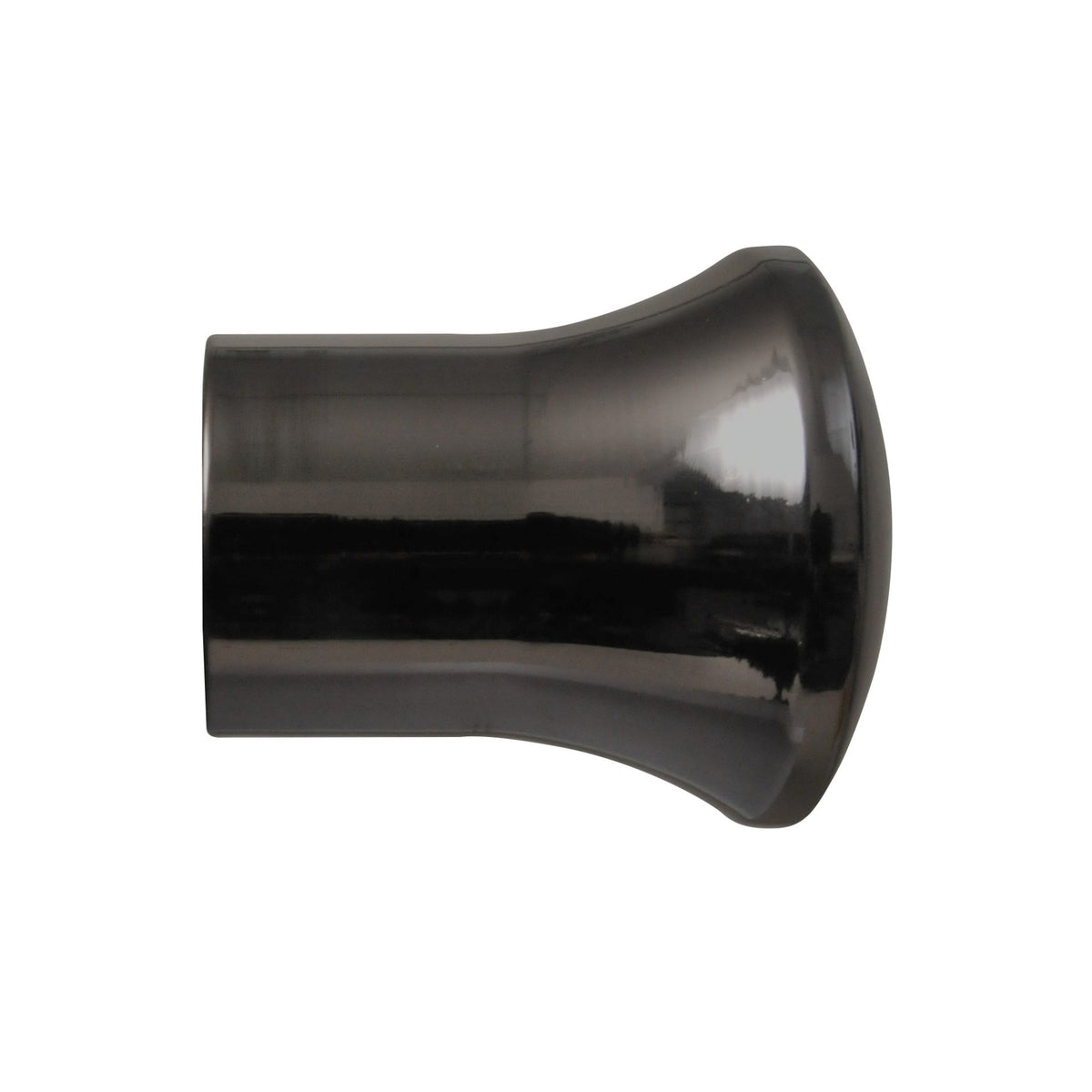 Contract 35mm trumpet finial in black nickel