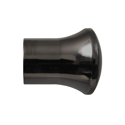 Contract 35mm trumpet finial in black nickel