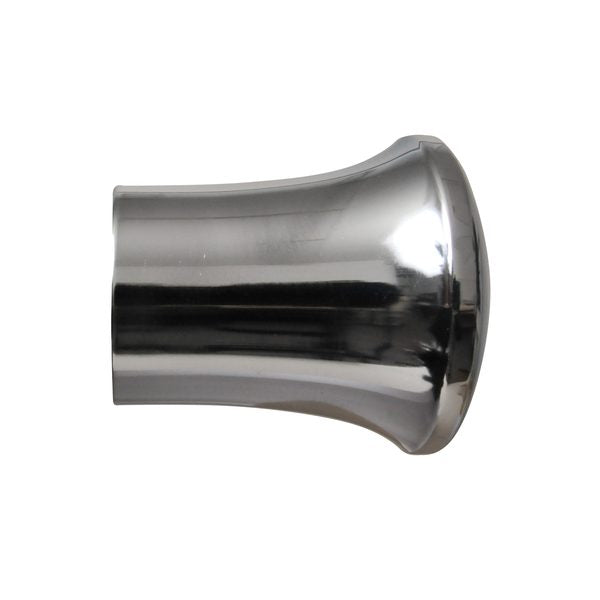 Contract 35mm trumpet finial in polished silver