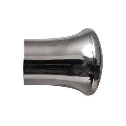 Contract 35mm trumpet finial in polished silver