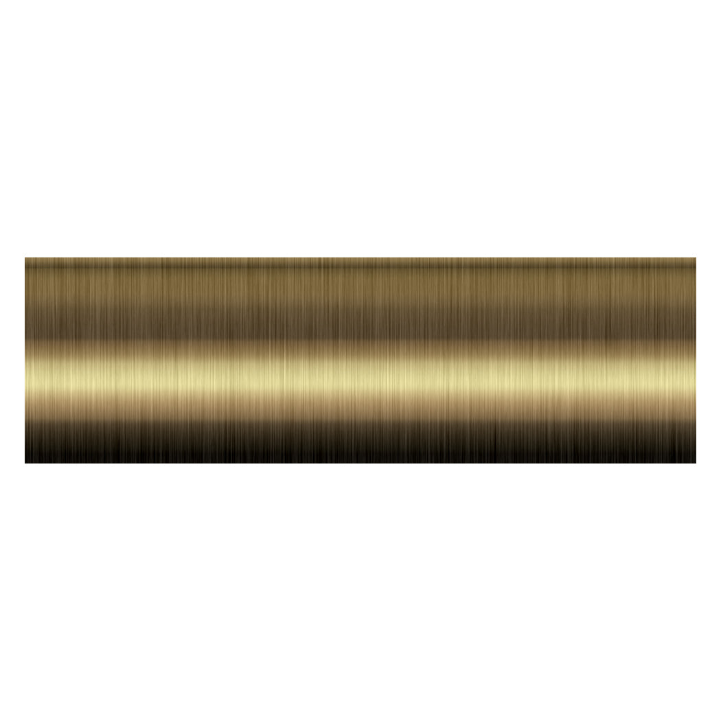 Contract 35mm curtain pole in antique brass, pole only
