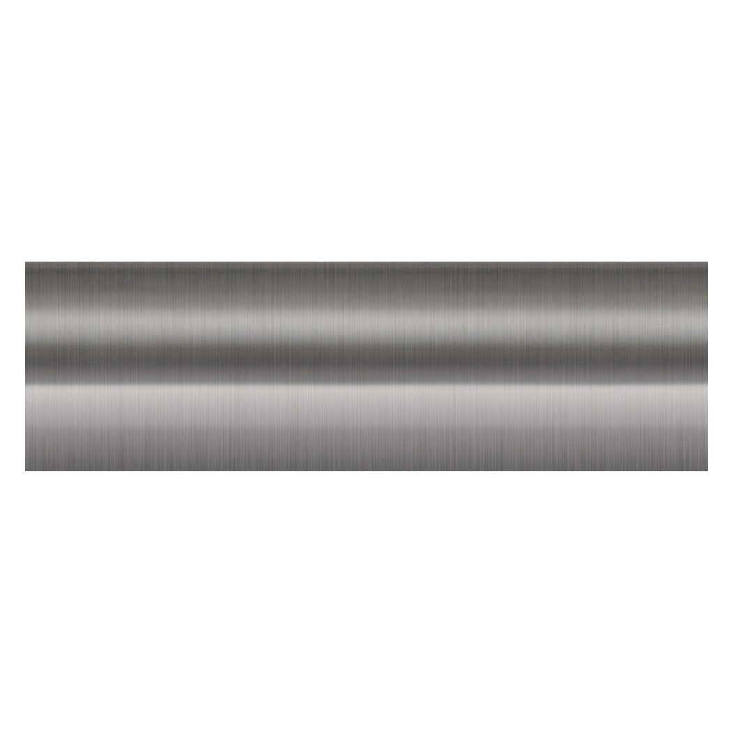 Contract 35mm curtain pole in brushed nickel, pole only