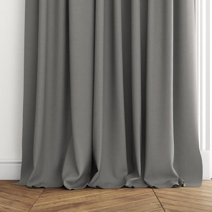 FR-One Darkness Charcoal fire retardant curtain fabric, view 4