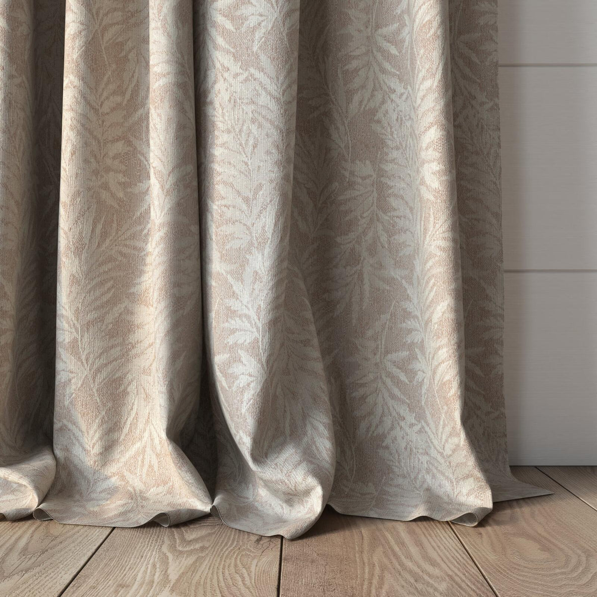 FR-One Carnaby Wheat fire retardant curtain fabric, view 6