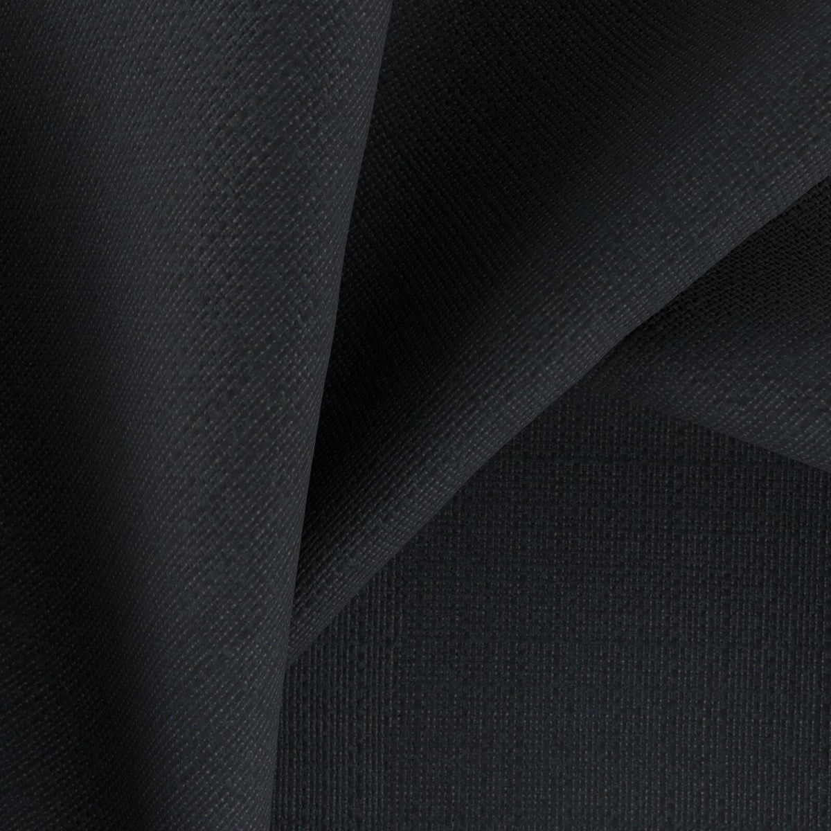 FR-One Darkness Caviar fire retardant curtain fabric, view 3