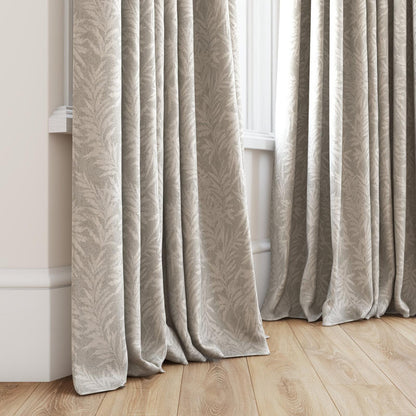 FR-One Carnaby Limestone fire retardant curtain fabric, view 4