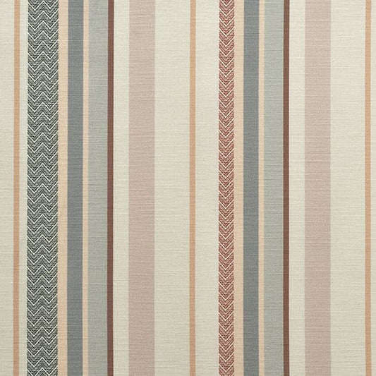Alder Stripe 848 Cream Terracotta