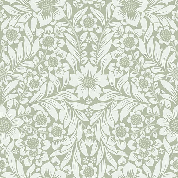 Evelyn Sage Green Fire Retardant Curtain Fabric