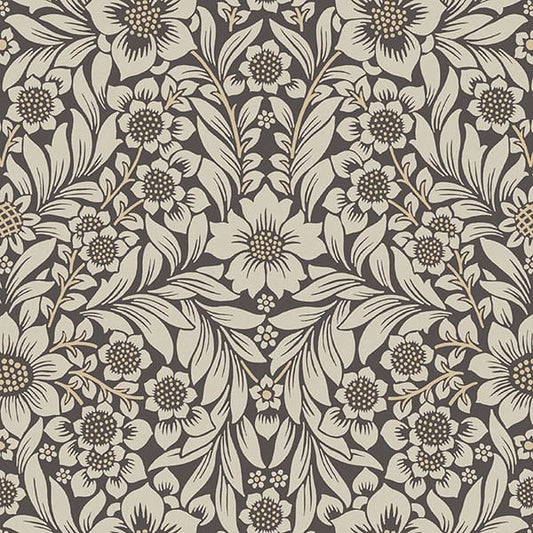Evelyn Mocha Fire Retardant Curtain Fabric