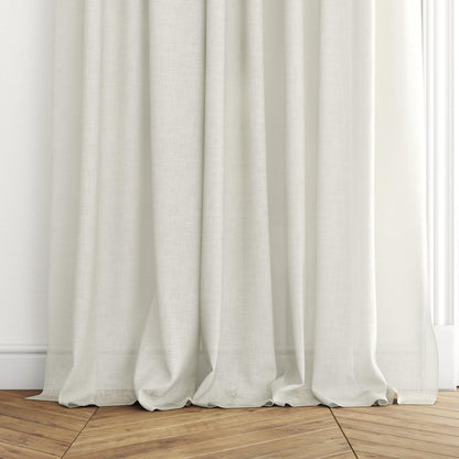 FR-One Statement Cream fire retardant curtain fabric, view 5