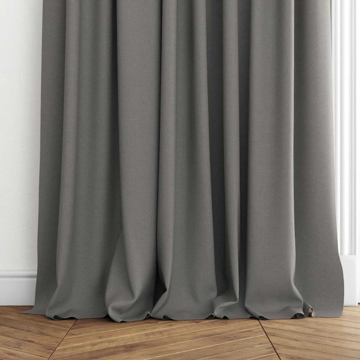 FR-One Darkness Earth fire retardant curtain fabric, view 4