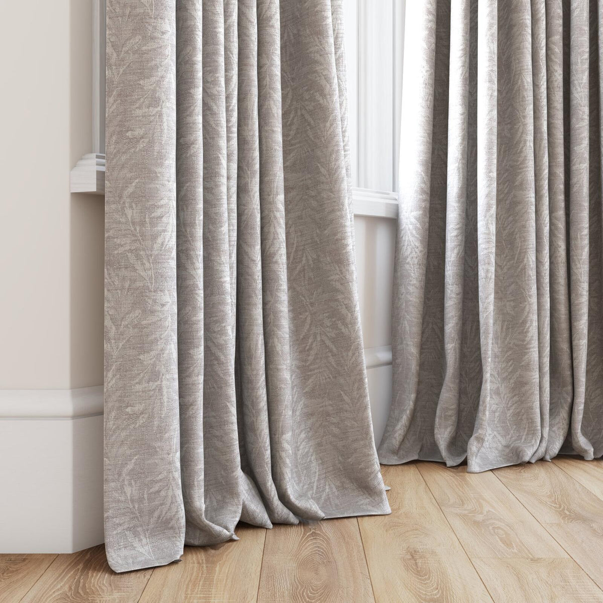 FR-One Carnaby Smoke fire retardant curtain fabric, view 4