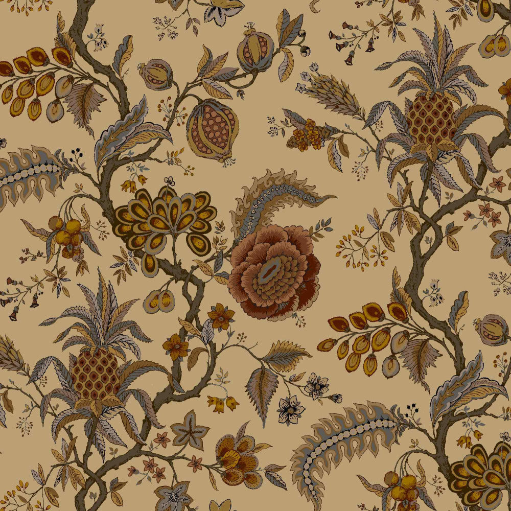 Mallion & Knowles Pompadour Rustic Fire Retardant Curtains
