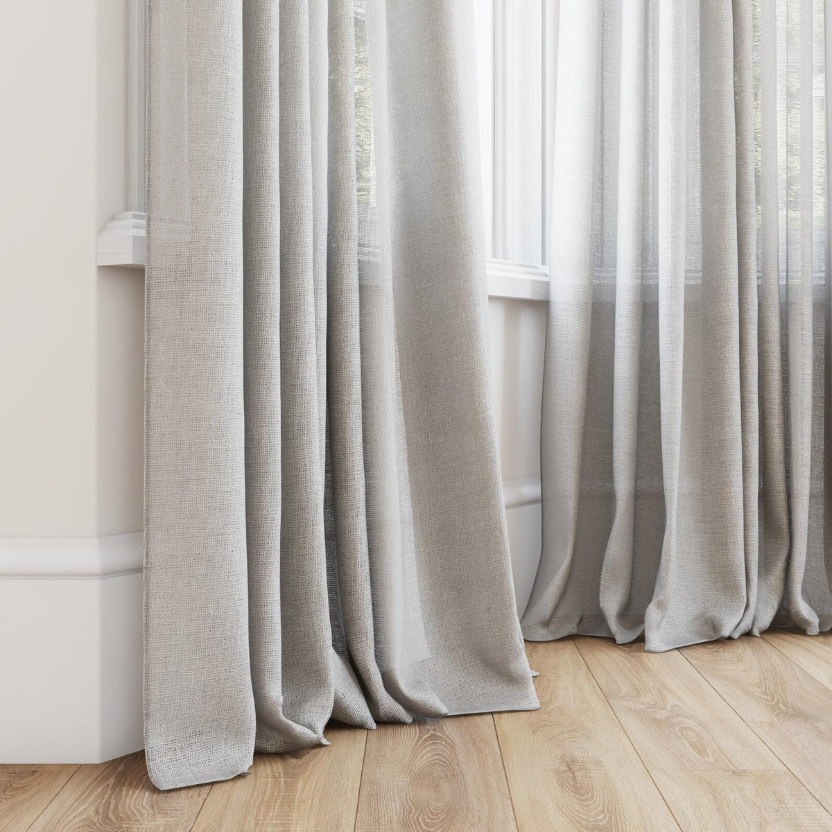 FR-One Statement Flax fire retardant curtain fabric, view 4