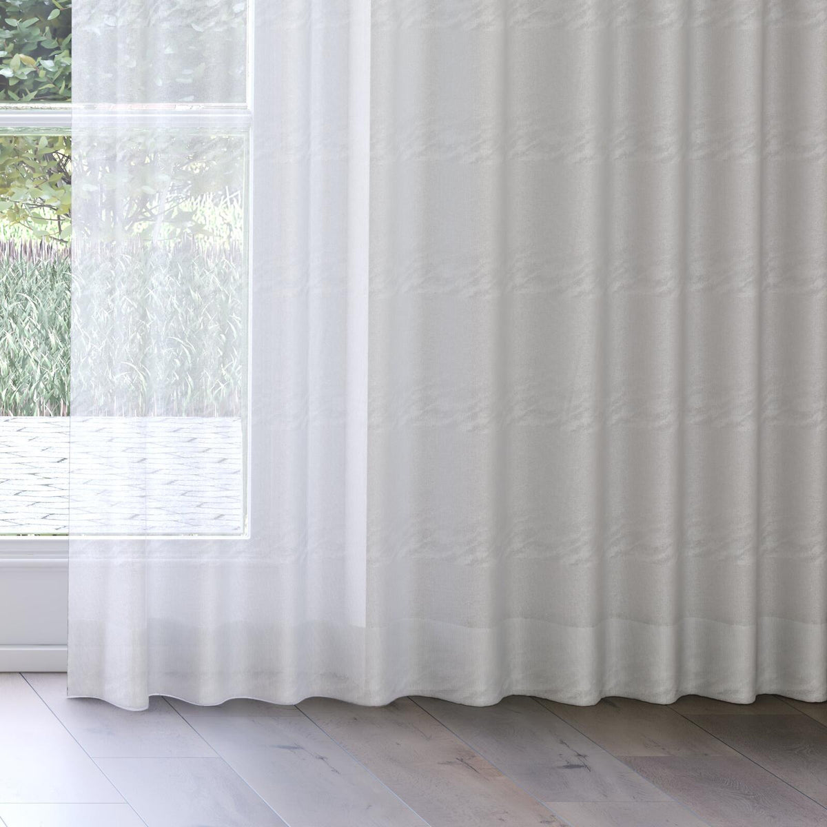Sekers Barat Pearl fire retardant curtain fabric, view 3