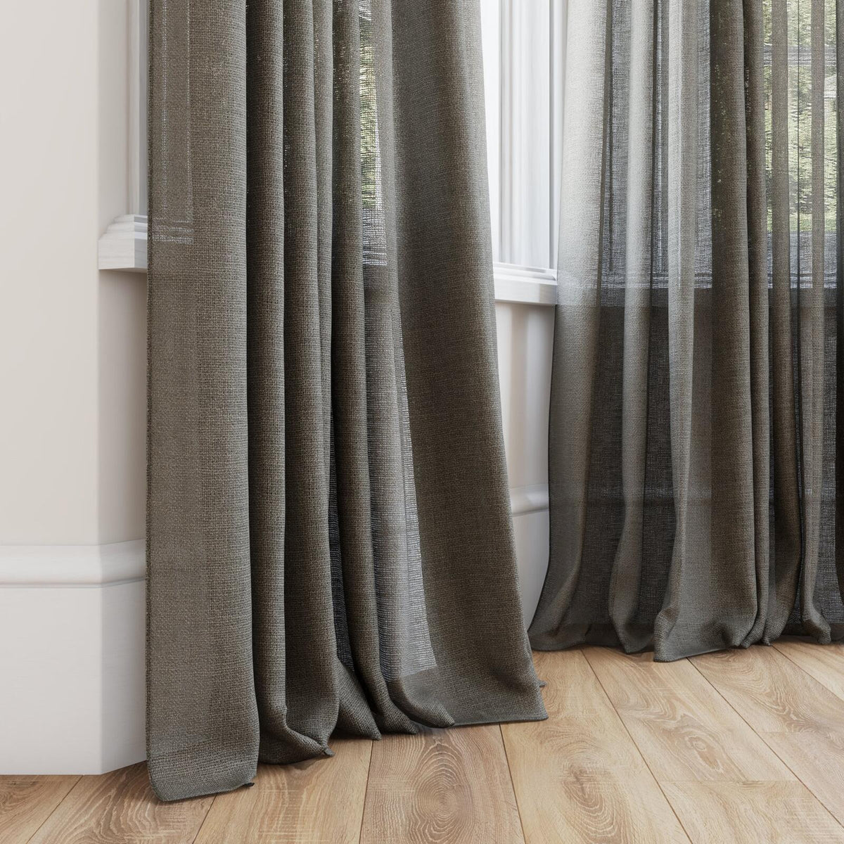 FR-One Statement Pinecone fire retardant curtain fabric, view 4