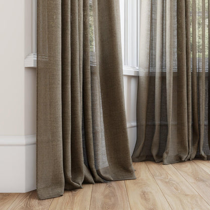 FR-One Statement Brownie fire retardant curtain fabric, view 4
