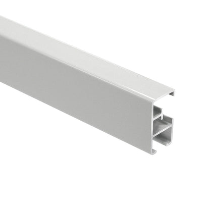 Heavy Duty H-Section 14.2mm × 26mm profile end view showing the 6mm glider groove – white