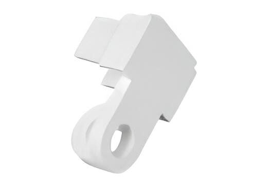 L-Section end cap in white