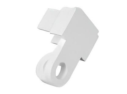 L-Section end cap in white
