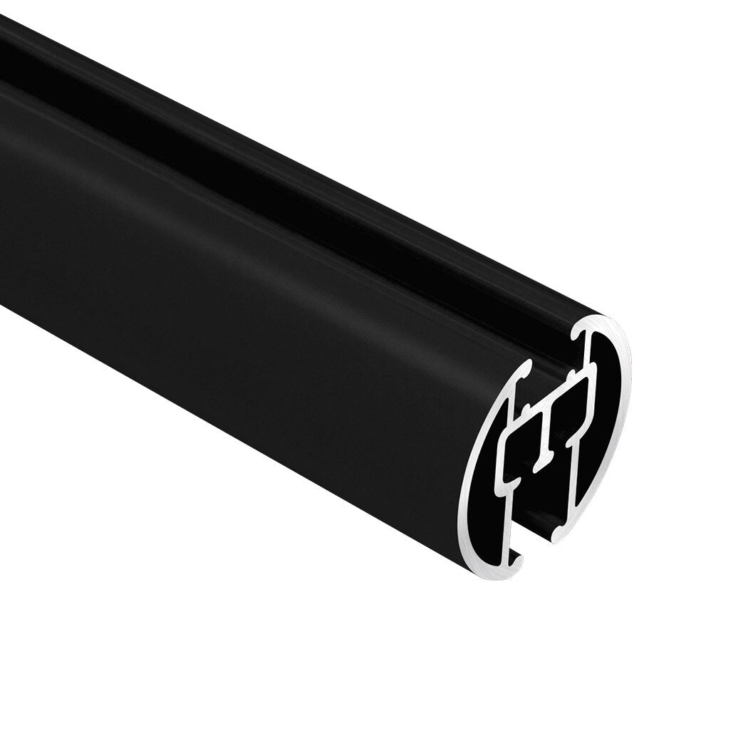 Motiva Round Corded 28mm rail end view – black