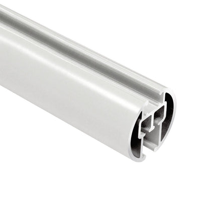 Motiva Round Corded 28mm rail end view – white