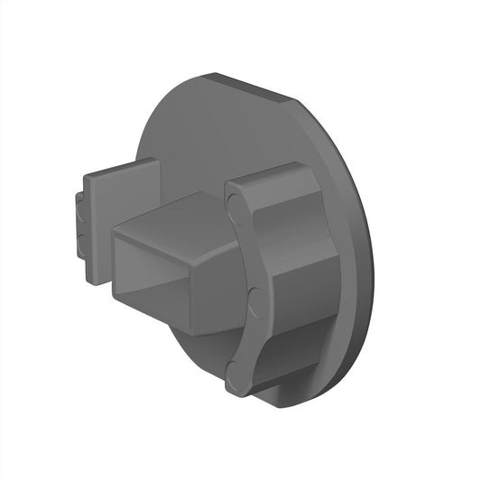 Motiva 28mm corded end cap – silver