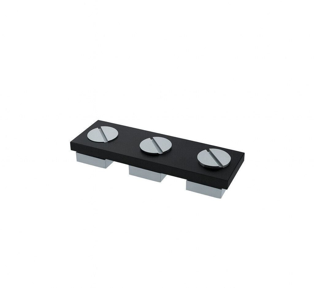 Motiva 28mm T-join connecting piece / ceiling fix bracket – black