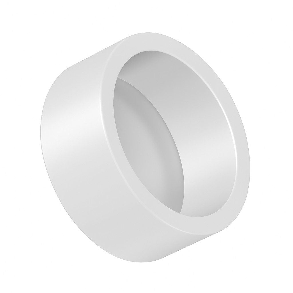 Motiva 28mm metal end cap – white
