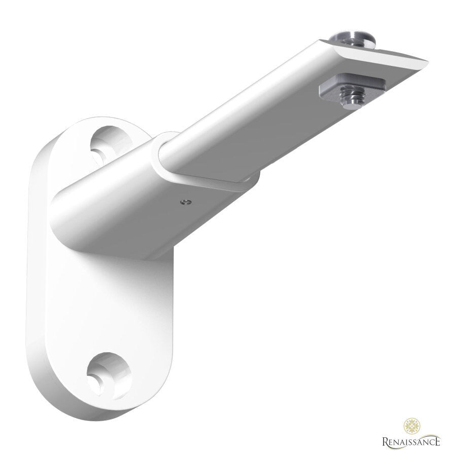 Extendable 8–12cm wall bracket supplied in the Motiva Round kit – white
