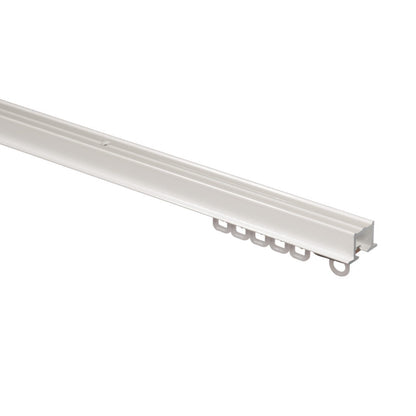 Recess M-Section track kit in white with standard gliders – alternative view