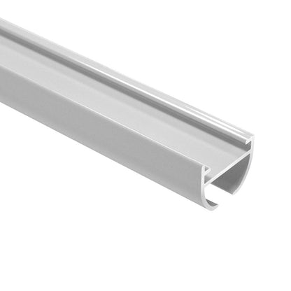 Silent Glide 18.2mm × 22mm profile end view showing the 6mm glider groove – white