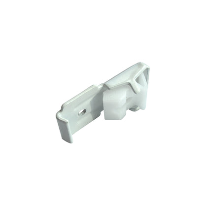 W-Section Corded contract curtain track kit in white