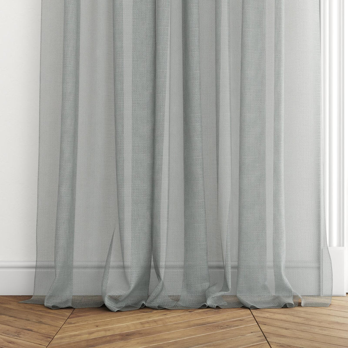 Sekers Aster Neptune fire retardant curtain fabric, view 3